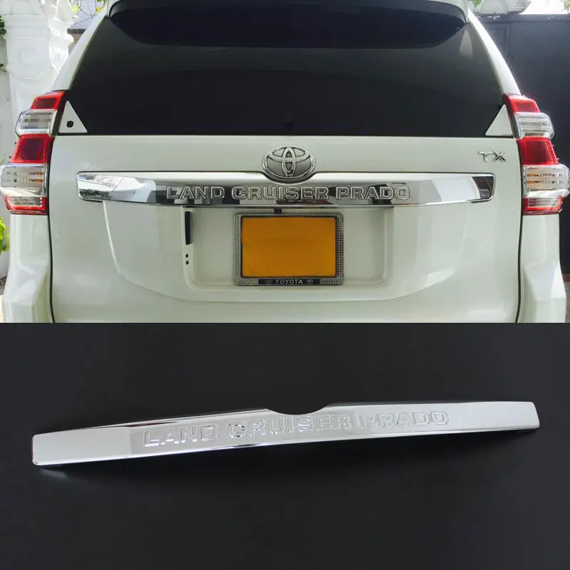 ABS хромированные задние ворота отделка для Toyota Prado 150 fj150 LC150 - Цвет: chrome