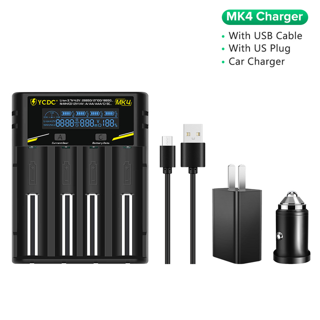 Battery Charger Universal 1.2V 3.7V For 18650/26650/18350/16340/18500/AA/AAA NiMH lithium battery Charger 5V 2A plug