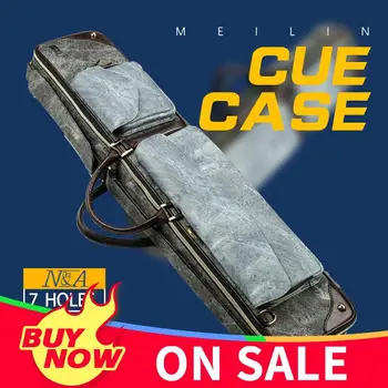 

2020 New Arrival Bag 4 Shafts 3 Butts Pool Cue Case Portable Carrying Durable Case 7 Holes Pool Stick Case Billiard Accessories
