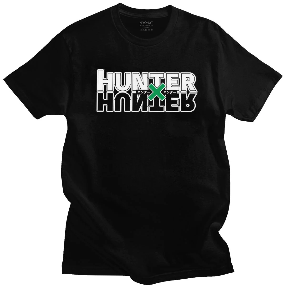 Мужская хлопковая футболка Hunter X предварительно усаженная из японского аниме