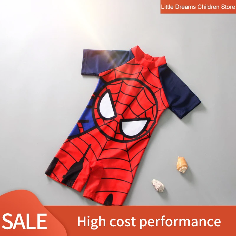 Swimwear-Kids-One-Piece-Baby-Swimwear-Spider-Man-Shark-Crab-Swimming-Boys-Beachwear-Baby-Sunscreen-Quick