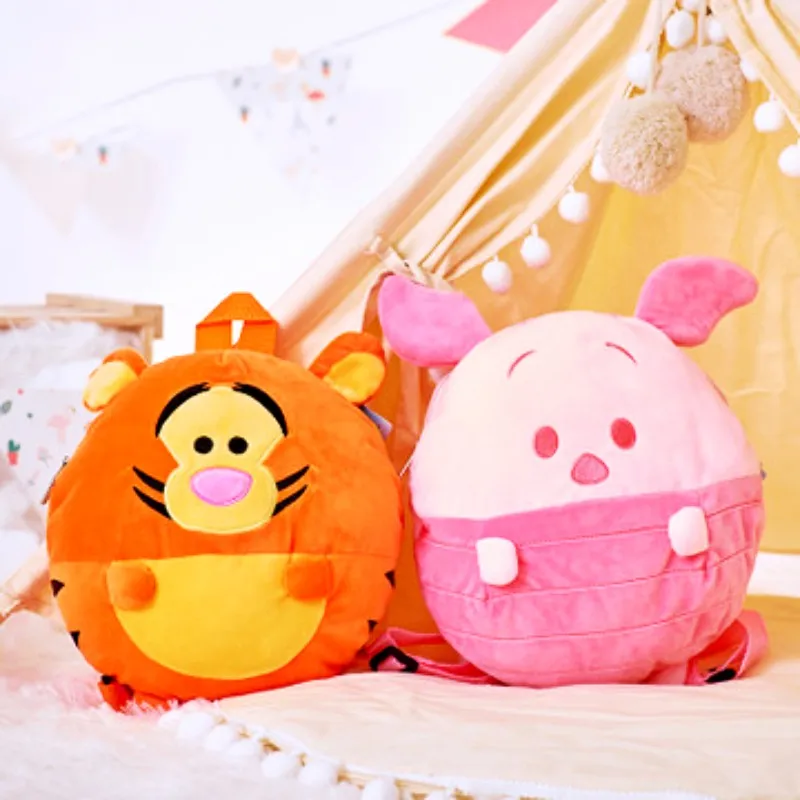 Q Tigger Piggy Dumbo Детский рюкзак 25 см милый детский открытый детский сад сумка мягкий хлопок подарок плюшевая игрушка мальчик девочка
