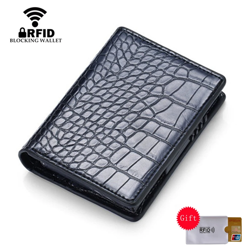 Тонкий держатель для кредитных карт YAMBUTO из алюминиевого сплава с RFID блокировкой