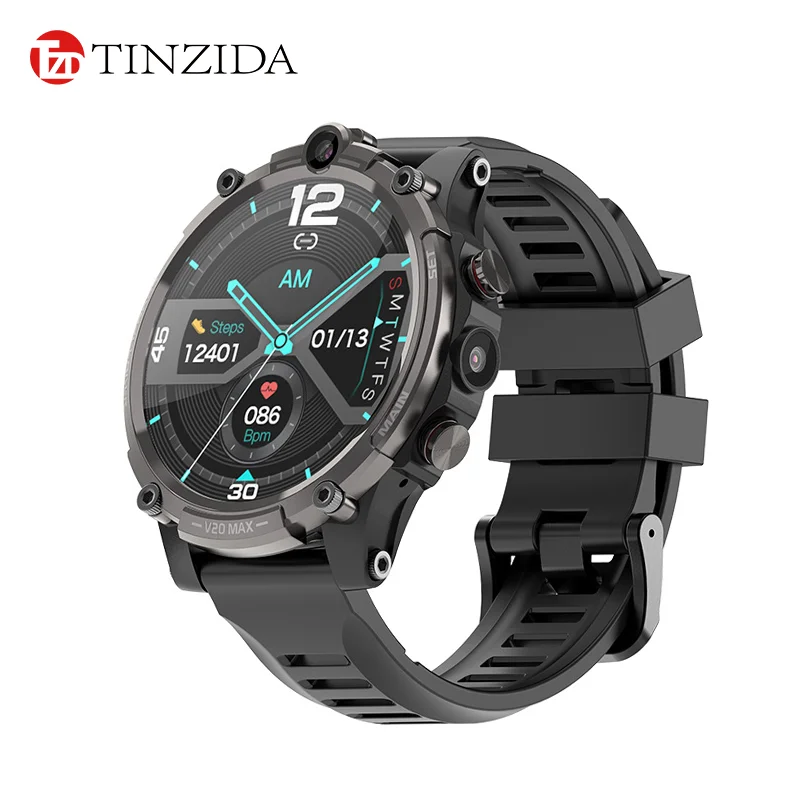 Permalink to Tinzida 4G Smart Watch 4GB+128GB Video Call Dual Camera GPS WIFI Bluetooth Smartwatch Long Standby Phone Watch For Adult