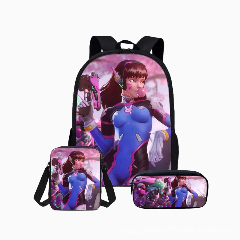 Рюкзак для игры в Overwatch Mochila, Подростковые Сумки для девочек и мальчиков, детские школьные сумки с принтом в подарок