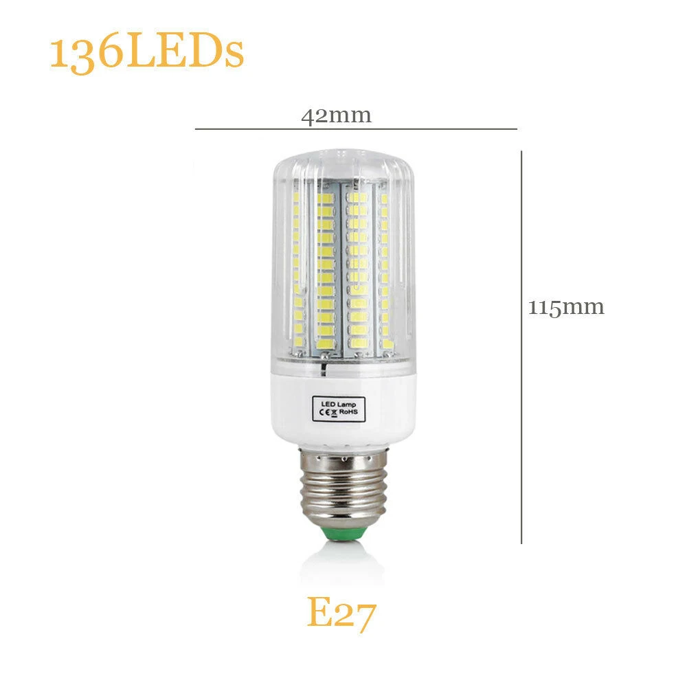 Ultra Bright 5730 LED Corn Bulb Lamp Light Milky White 110V 220V E27 B22 G9 E14 