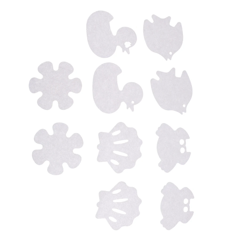 Bath Tub Shower Stickers Decals- Shark/Whale Safety Decals Treads Non Slip Applique Anti Skid Non-slip Bathtub Appliques 