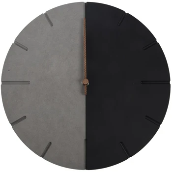 

12 Inch Silent Decorative Wood Watch for Wall Custom Quartz Retro World Time Clock for Living Room