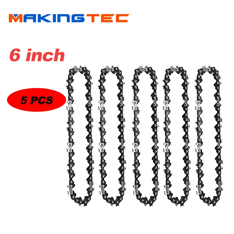 MAKINGTEC 4 inch Chain 6 Inch Replacement Electric Cordless Chainsaw Garden Power Tools One-handed Woodworking Pruning | Инструменты