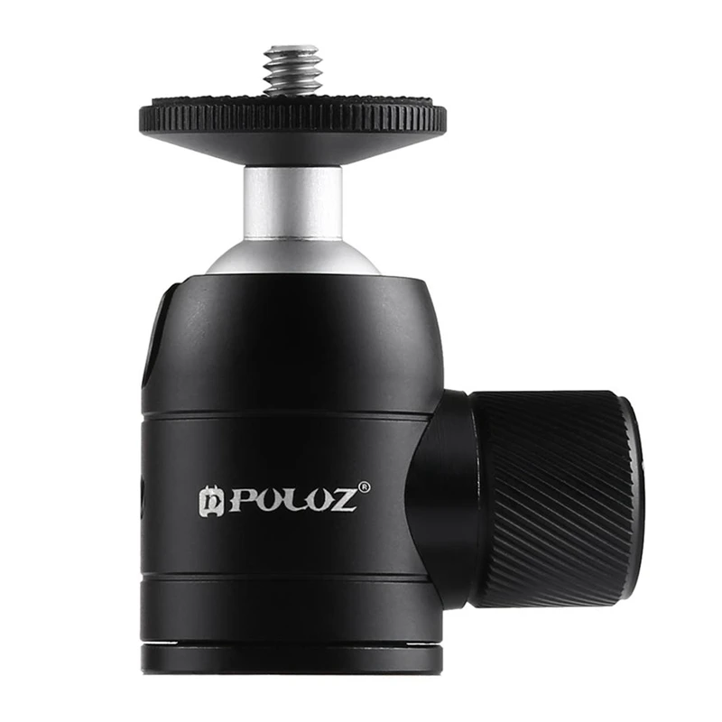 PULUZ Mini 360 градусов панорамный угол наклона 90 металлическая шаровая Головка