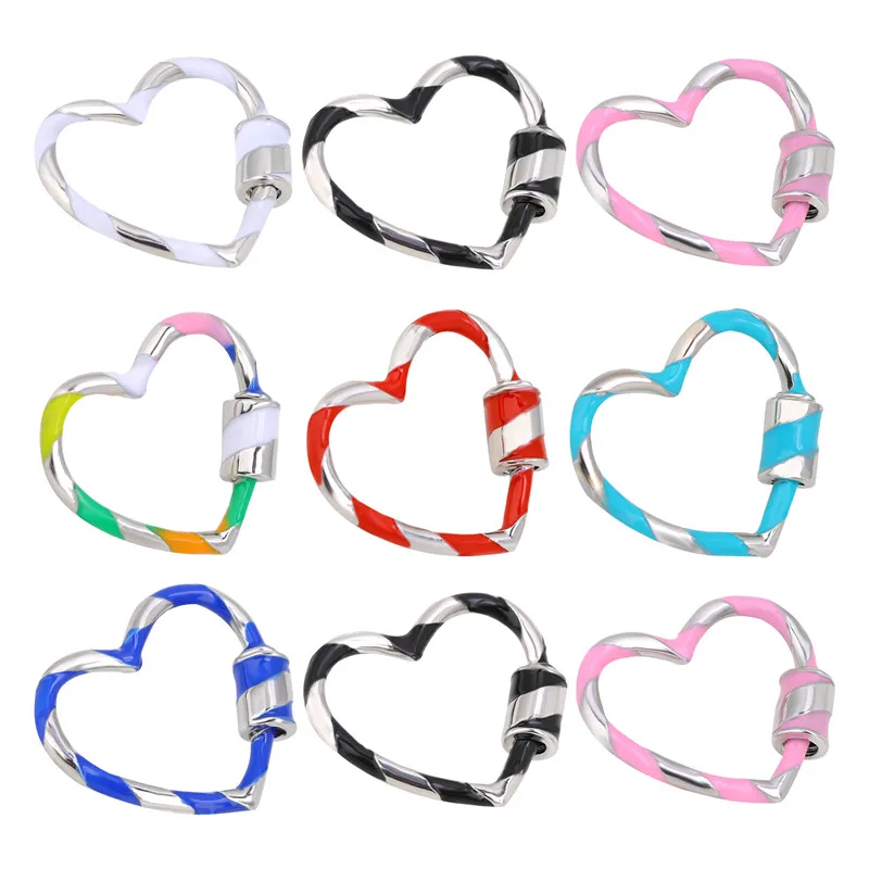 

DIY Heart-shaped hooks for jewelry making women DIY Necklace connectors earrings pendants Accessories for Clasp supplies mode