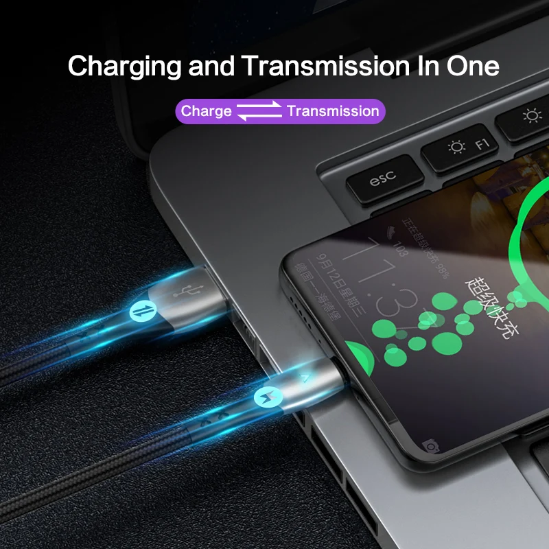 SmartDevil Быстрая зарядка USB C type C кабель 5A для huawei Lite Pro usb зарядный кабель для huawei P20 для samsung S9 Кабель-адаптер