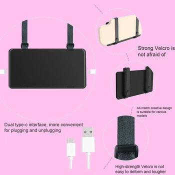 

Touch Switch SUVs Interior Decoration Vanity Trucks RV Sun Visor Universal Car Makeup Mirror With LED Lights Glass Illuminable