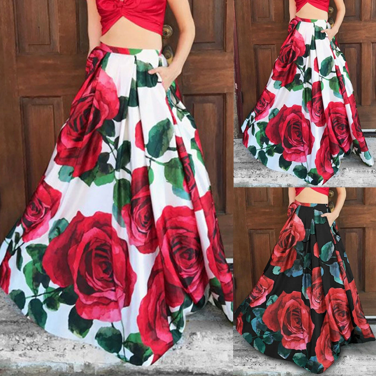 Long skirt flower print Outlet