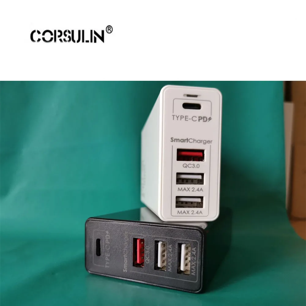 

Corsulin 100W 65W GaN Fast Charger with Quick Charge 3.0 4.0 AFC USB PD Charger For iPhone Pro Macbook Pro Xiaomi Huawei Samsung