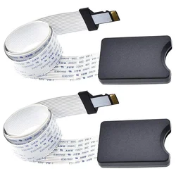 Câble adaptateur d'extension de carte Micro SD à SD, cordon d'extension de carte mémoire Flexible de 62CM pour Raspberry pi, 2 pièces de 24.4 pouces 