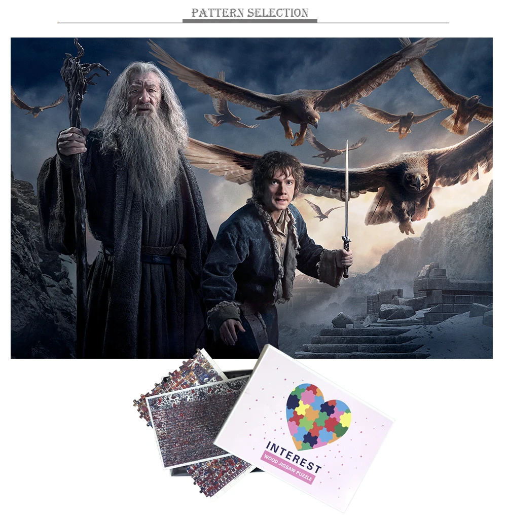 MOMEMO The Hobbit Пазлы 1000 игрушки с деталями для взрослых высокое разрешение фильм картина головоломки игры интересные головоломки игрушки