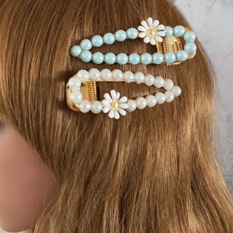 

Jeseca 1 PC Christmas Hair Accessories for Women Pearls Hairpins Girls Sweet Beach Hair Clips Ladies Elegant Headwear Head Band