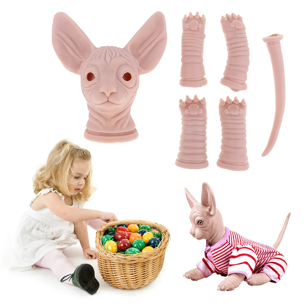 Реалистичный сенсорный силиконовый Реборн 18 дюймов Sphynx реалистичная модель