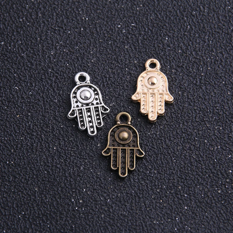18pcs Charm Pendants Hamsa Hand /Palm Antique 12*20mm wholesale Jewelry Making Charms | Украшения и аксессуары