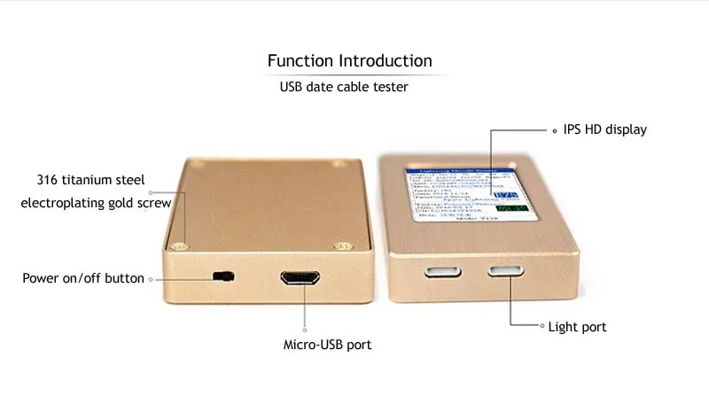 Мини-usb кабель детектор телефон зарядный кабель тестер для Indendifying или поддельный кабель для чтения данных инструмент проверки