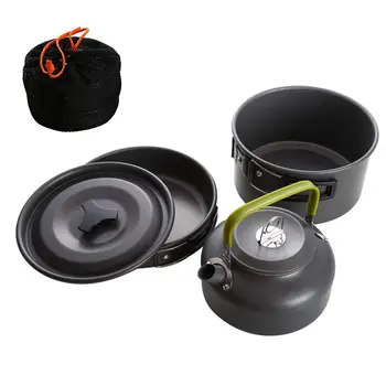 

Outdoor Hiker Cookware Camping Lightweight Aluminium Camping Cookware Set(3PCS)