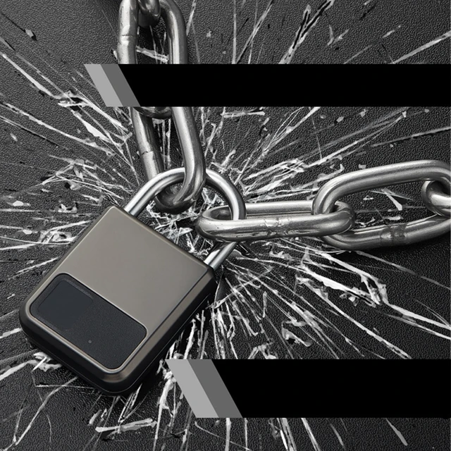 Fingerprint Padlock Waterproof Smart Keyless Security Locker Fingerprint Lock Anti-Theft USB Charge For Bike Gym Locker Luggage 6