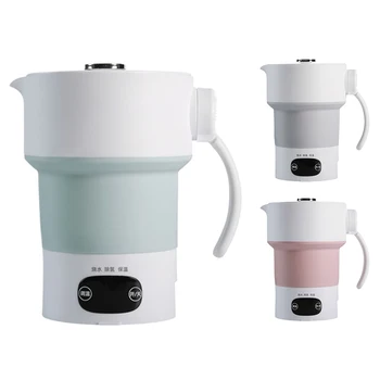 

Foldable Electric Kettle 600ML Silicone Kettle Boiling Water Heater Portable for Tea Coffee Hot Drinking Travel