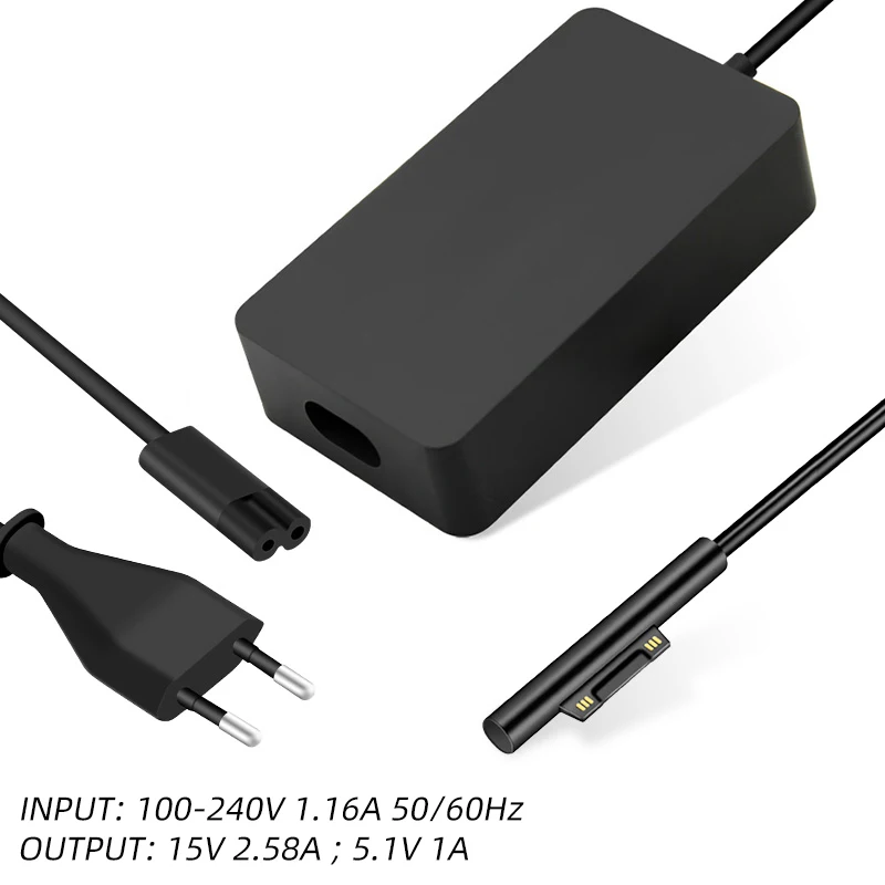 Для ноутбука microsoft Surface Pro 4 Pro 3 Pro 6 Surface Pro 1/2 Surface Go& Surface Book 44W 15V 2.58A Замена источника питания - Цвет: UK Plug