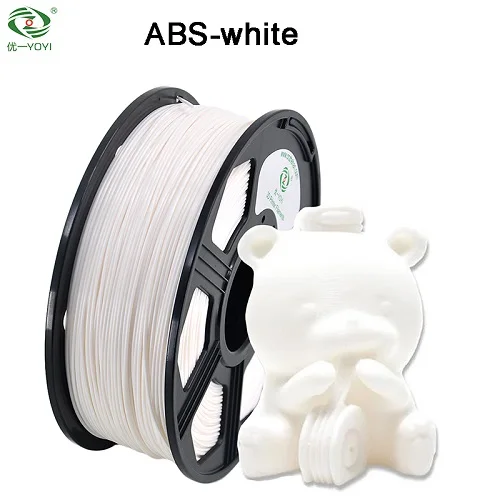 ABS-white Горячая 1,75 мм нить PLA ABS 3D принтер нить 1 кг в рулоне - Цвет: ABS-white