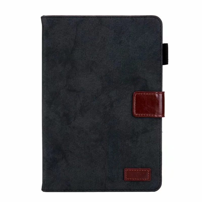 Чехол для Apple iPad Pro, 11 дюймов,, смарт-чехол из джинсовой кожи, слот для карт, подставка для планшетов, Чехол для iPad Pro 1", kimTHmall - Цвет: Black