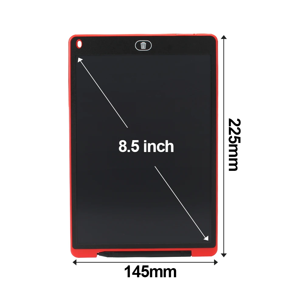 LCD Writing Tablet Electronic Graphic Tablet For Drawing 12" 8." Art light Drawing Board Digital Tablet to Drawing Pad - Цвет: red 8.5 inch