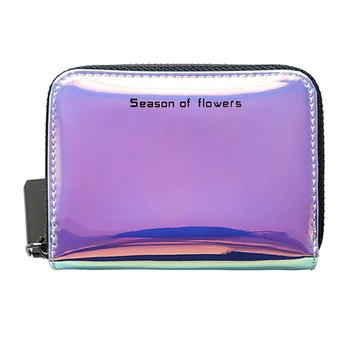 

Women Durable Wallet Card Holder PU Leather Multiple Card Slot Elegant Mini Casual Variable Color