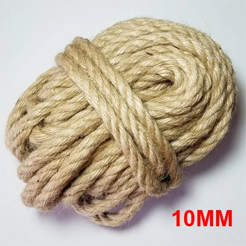 Cuerda fina de Yute Natural para manualidades, cuerda de yute de cáñamo  para manualidades de papel, 100M, 1mm, 2 partes - AliExpress