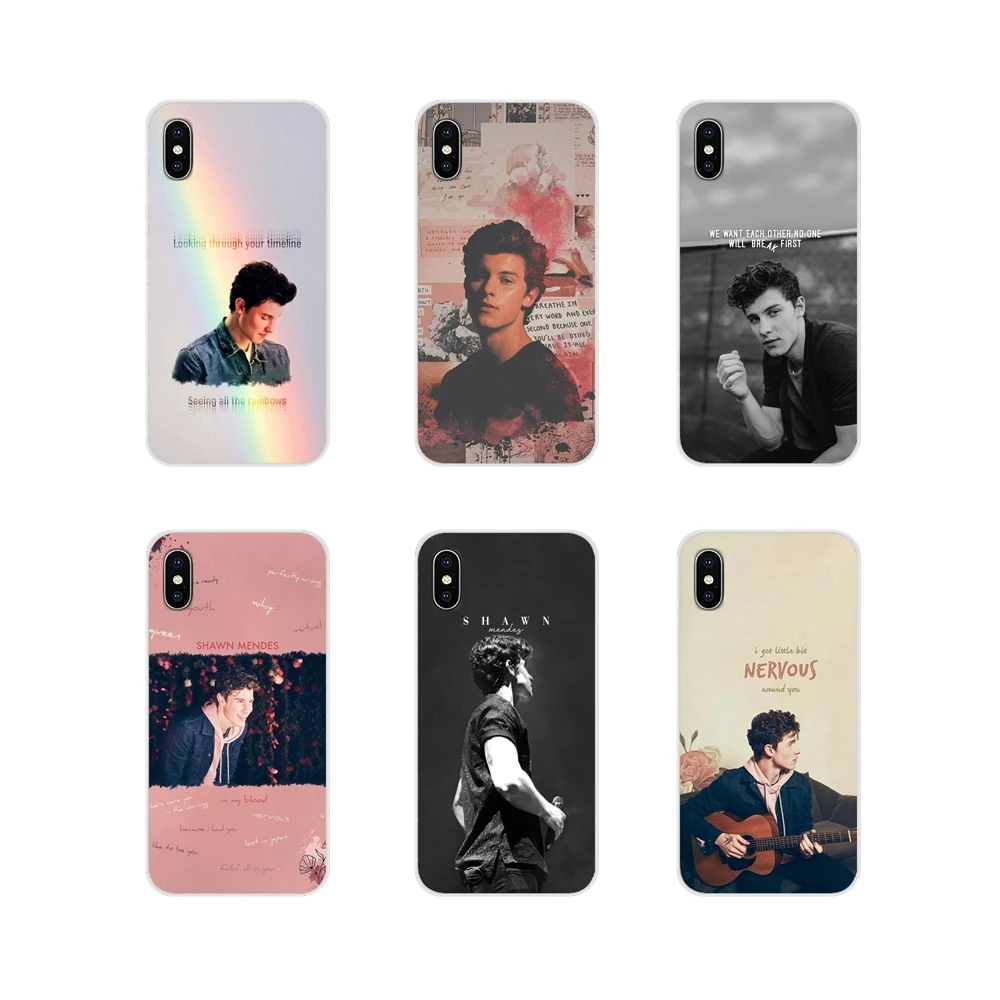 Прозрачный чехол из ТПУ для Xiaomi Mi4 Mi5 Mi5S Mi6 Mi A1 A2 A3 5X 6X 8 CC 9 T Lite SE Pro Singer Shawn Mendes