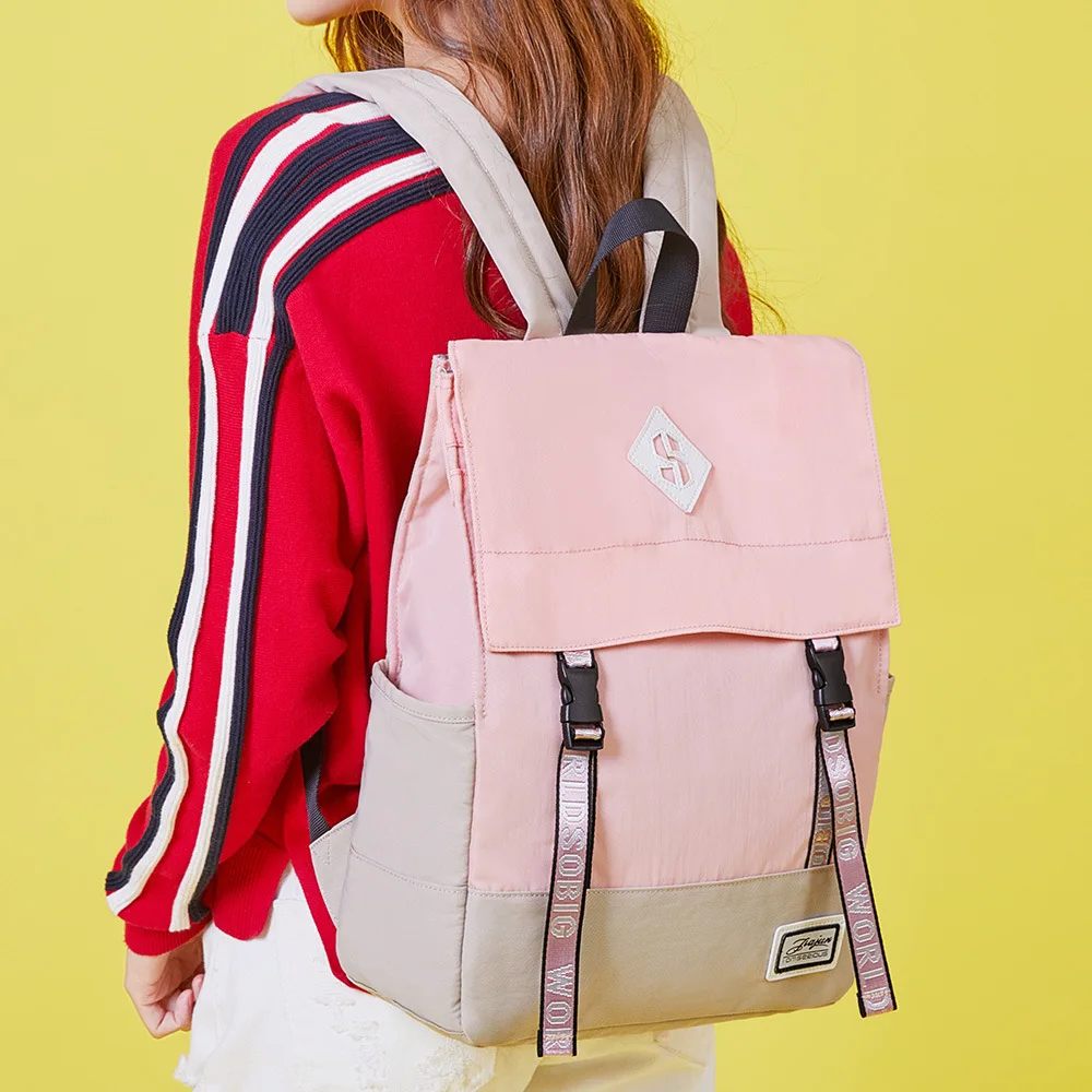 

Japanese-style Canvas Backpack Women's with College Student Backpack High School Schoolbag Backpack