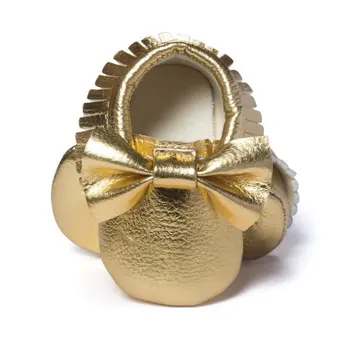 

Fashion Tassels Baby Moccasin With Bow Newborn Baby Girl Shoes PU leather Baby Casual Shoes First Walkers 11 Colors