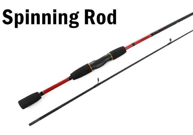 Тёмно-синий Catch.U 1.8M Fishing Rods Carbon Spinning Fishing Pole Spinning Fishing Rod 2 Section Lure Casting Pole - Цвет: Тёмно-синий