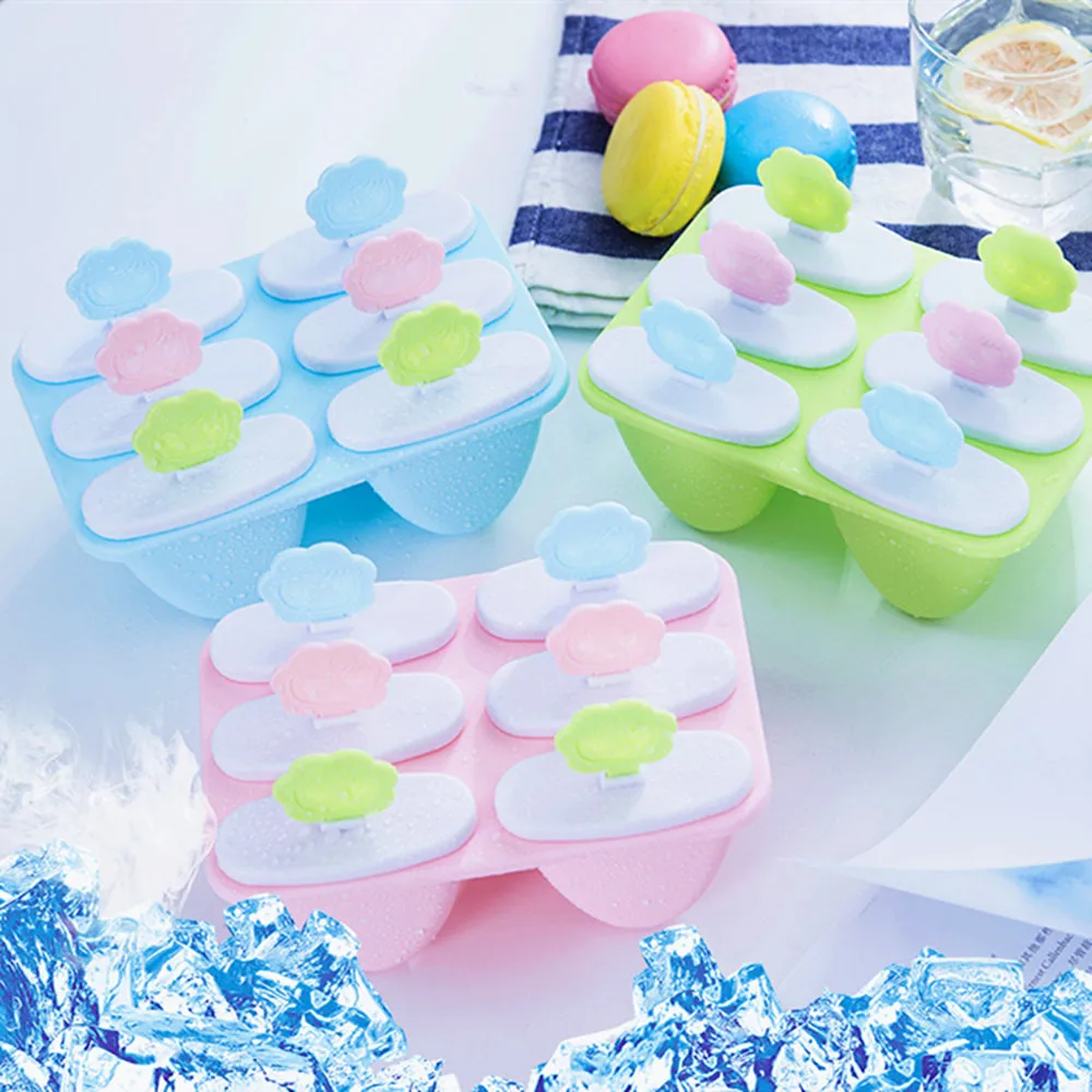 6 ячеек мороженое производитель леденец плесень лоток кухня мороженое DIY Плесень 10,02