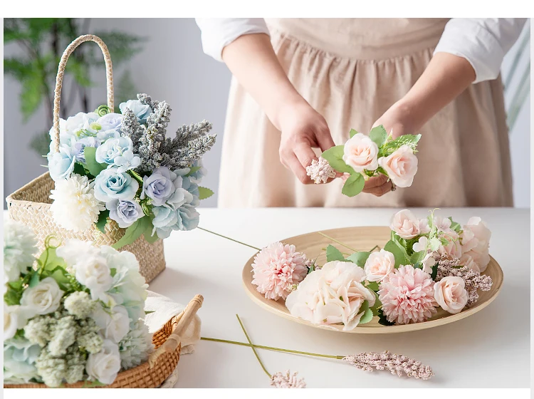 JAROWN Artificial Spikelet Flower Grass DIY Wedding Bouquet Home Decoration Fake Flowers Arrangement Flower Material Yonago (7)