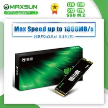 MAXSUN M.2 SSD 120GB 256GB 512GB 1TB 3D NAND Flash Internal Solid State Drives Gen3 x 4 M.2 laptop desktop Internal Storage