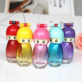 

5pcs/lot 20ml Empty Glass Perfume Bottle Doll Design Cute Girls Perfume Bottle Atomizer Cosmetic Refillable Travel Spray Bottles