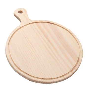 

Best Wooden Pizza Board Pizza Tray Plate with Handle Pizza Baking Tray Pizza Cutting Board Platter Pizza Cake Bakeware Tools Pi