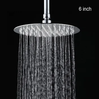 

Water Saving Bathroom Rain Shower ,Stainless Steel Rainfall Shower Ultra Thin Shower Sprayer 8/6 Inch