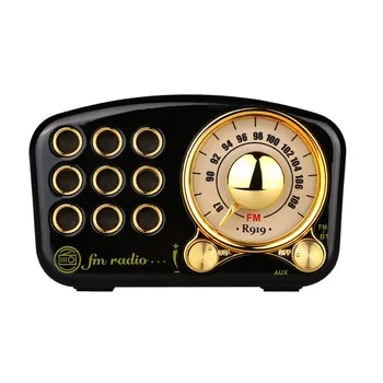 

Vintage Radio Retro Bluetooth Speaker, Strong Bass Enhancement, Loud Volume, Bluetooth 4.2 Wireless Connection, Tf Card and Mp3