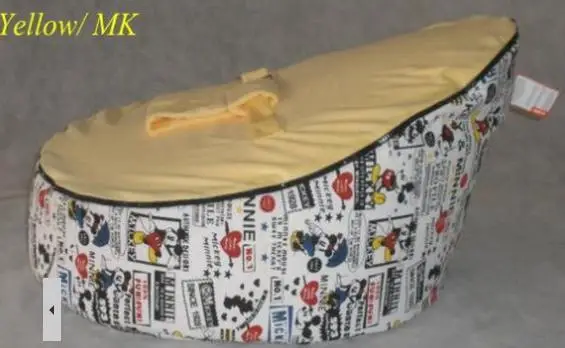 yellow mouse Mic mouse шаблон ребенка кресло мешок, хлопок младенческой beanbag диван спальные места - Цвет: yellow mouse