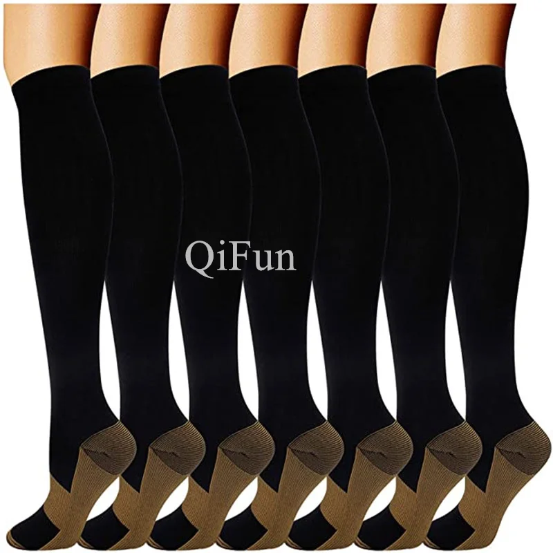 Copper Compression Socks For Men Women Crossfit Workout Training