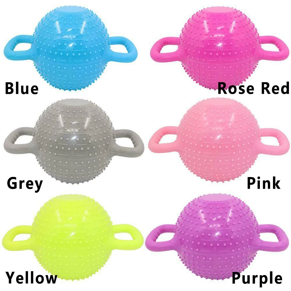 Adjustable Weight Flexible Sealing Fitness Double Handle Water Filled Training Kettle Bell Pilates Anti Pressure Yoga Workout