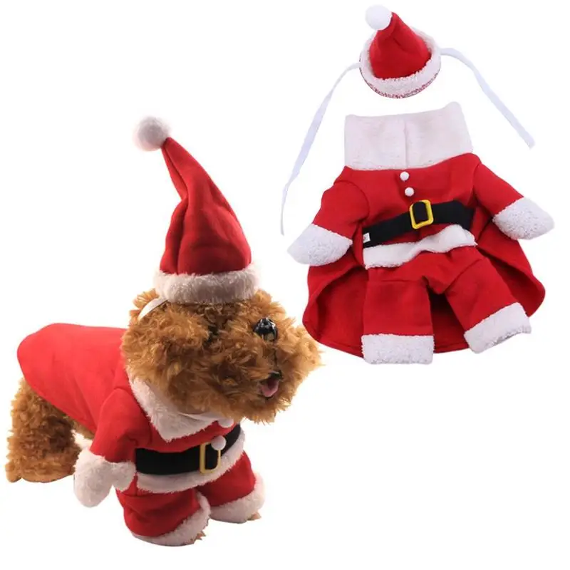 

Dog Dress Cosplay Puppy Coat Red Xmas Pet Dress Autumn Winter Christmas Dogs Skirt Doggie Dresses Pet Clothes Dresses