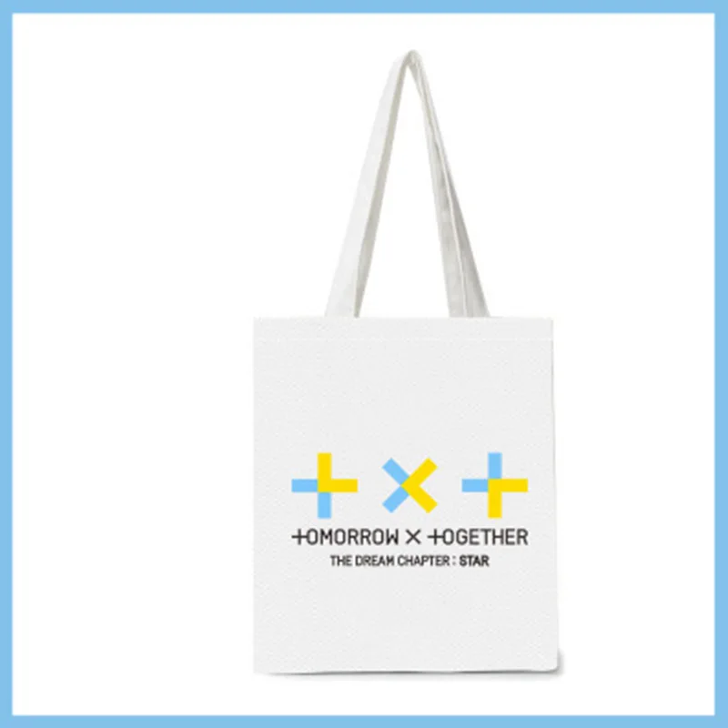

TXT The Dream Chapter Star Tomorrow X Together Canvas Shoulder Bag YEONJUN Nap Of a Star LJ226